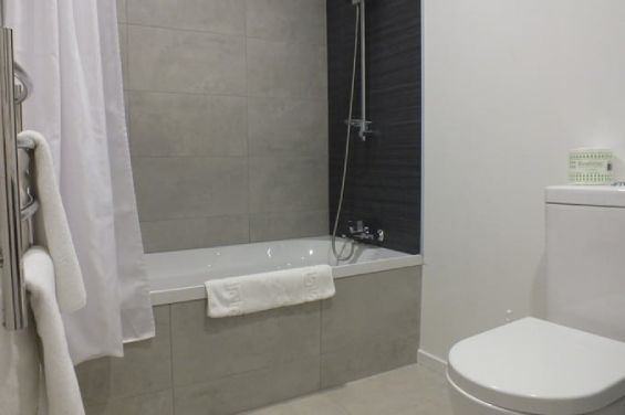 Executive Queen Studio shower over bath