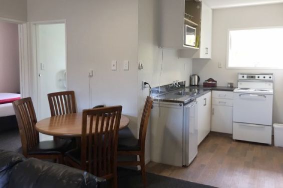 2-Bedroom Family Unit dining area and kitchen